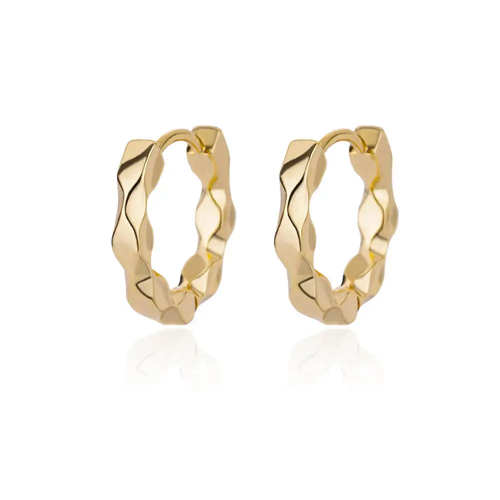 Pendientes de oro retorcido