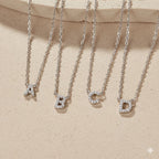 925 Sterling Silver Initial Letter Necklace