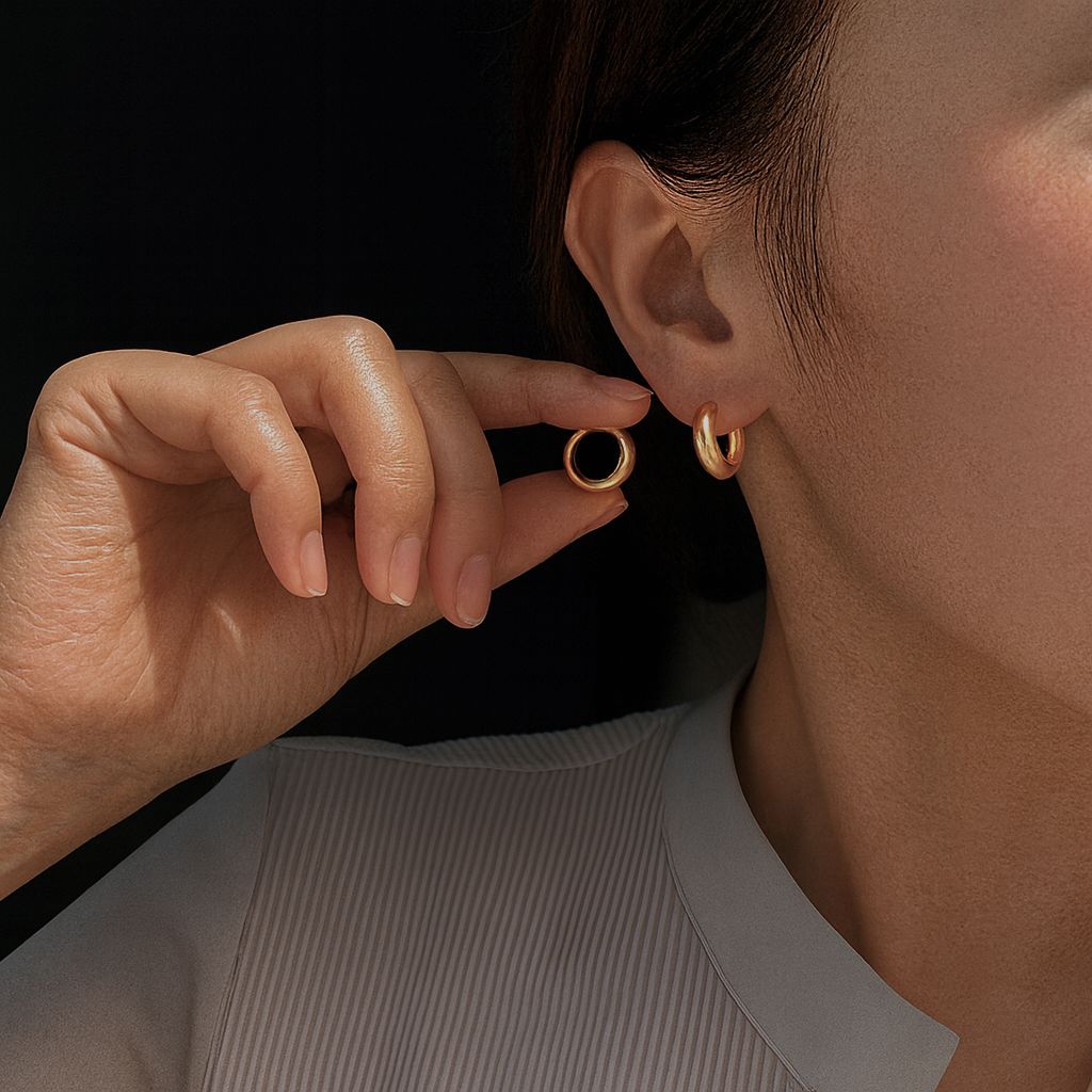 Chunky Hoop Earrings