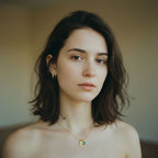 Personalized Initial & Stone Pendant