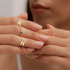 Birthstone Personalized Name Necklace