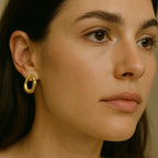 Organic Oval Earrings