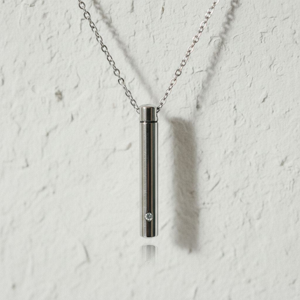 Minimalist Memorial Urn Necklace
