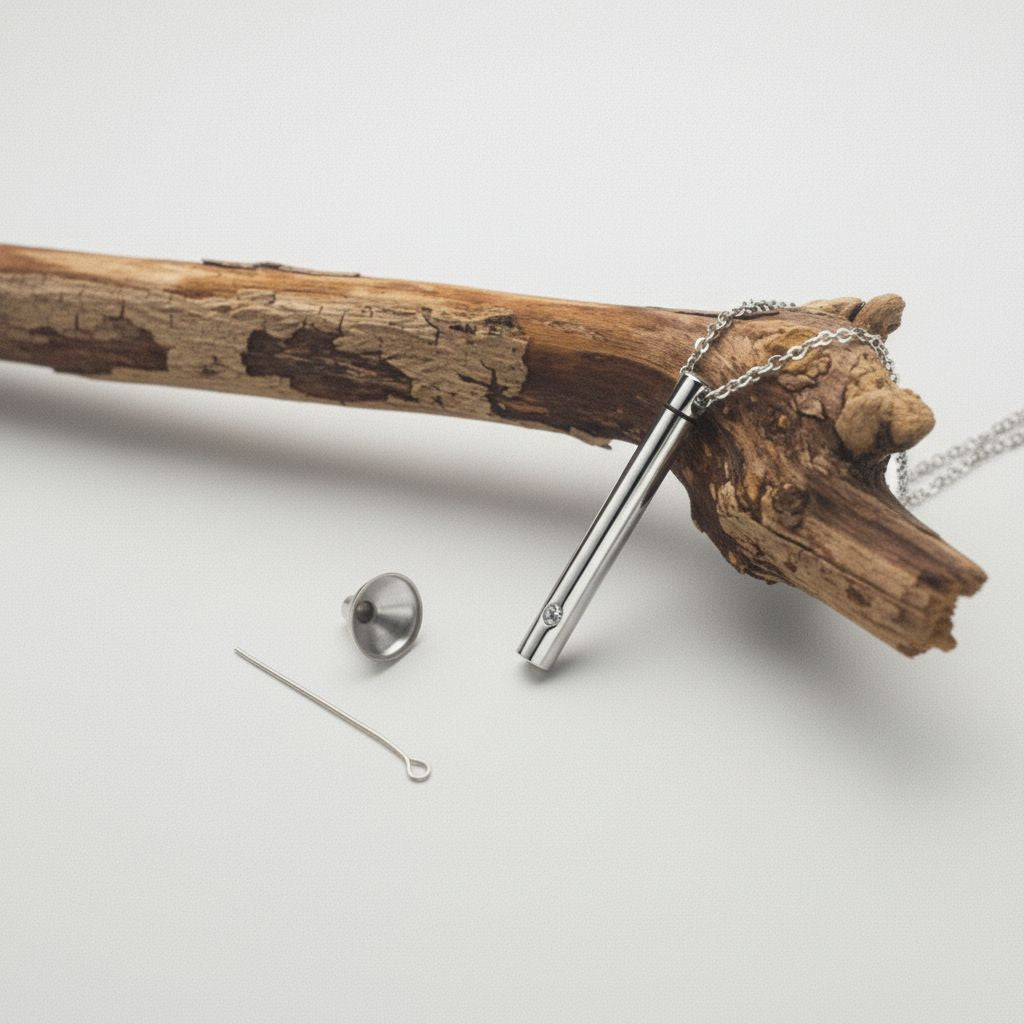 Minimalist Memorial Urn Necklace