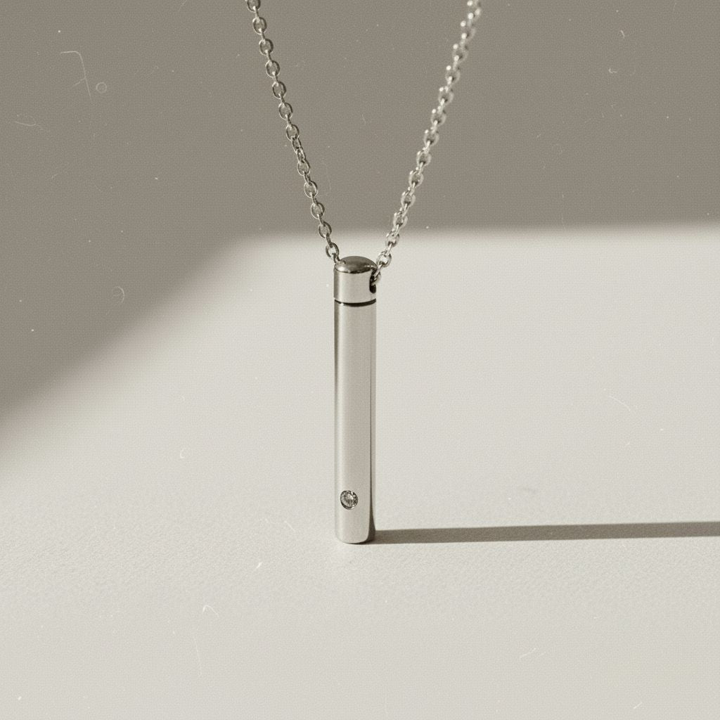 Minimalist Memorial Urn Necklace