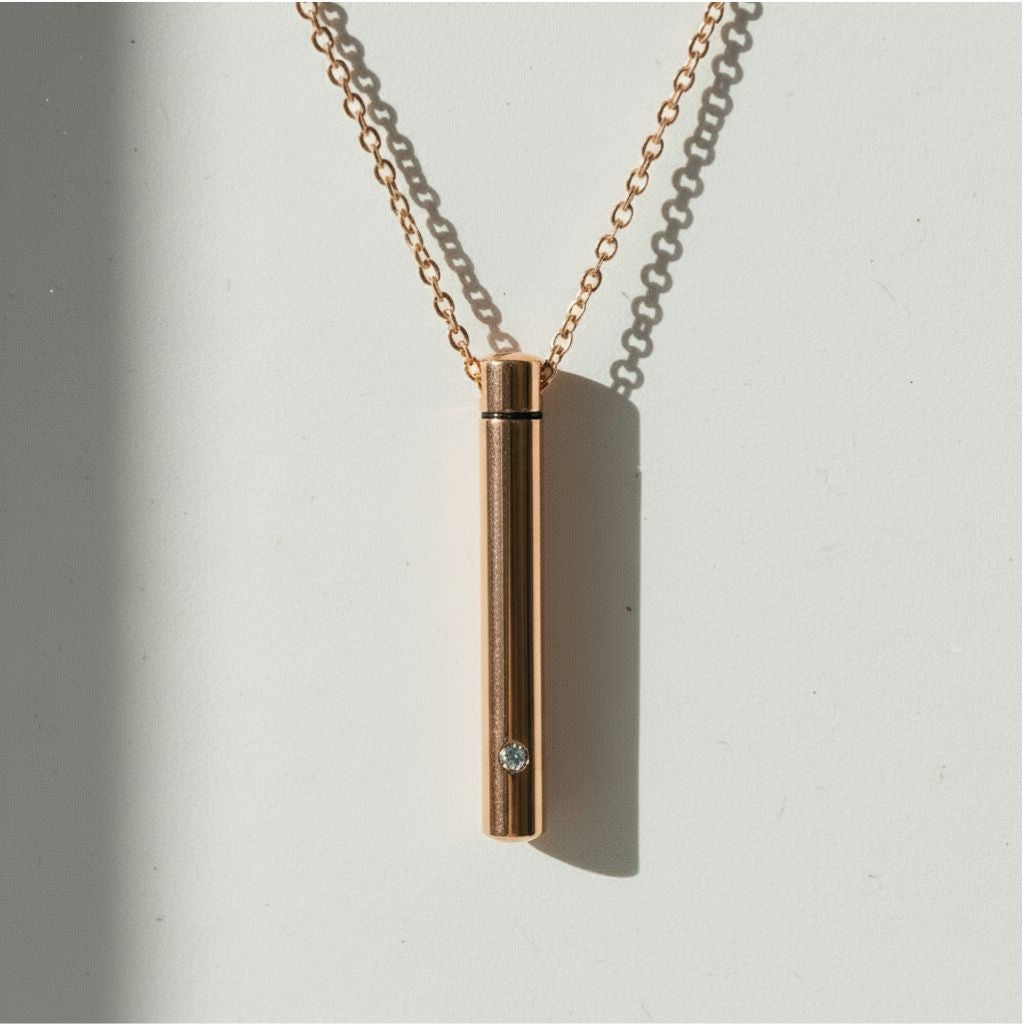 Minimalist Memorial Urn Necklace