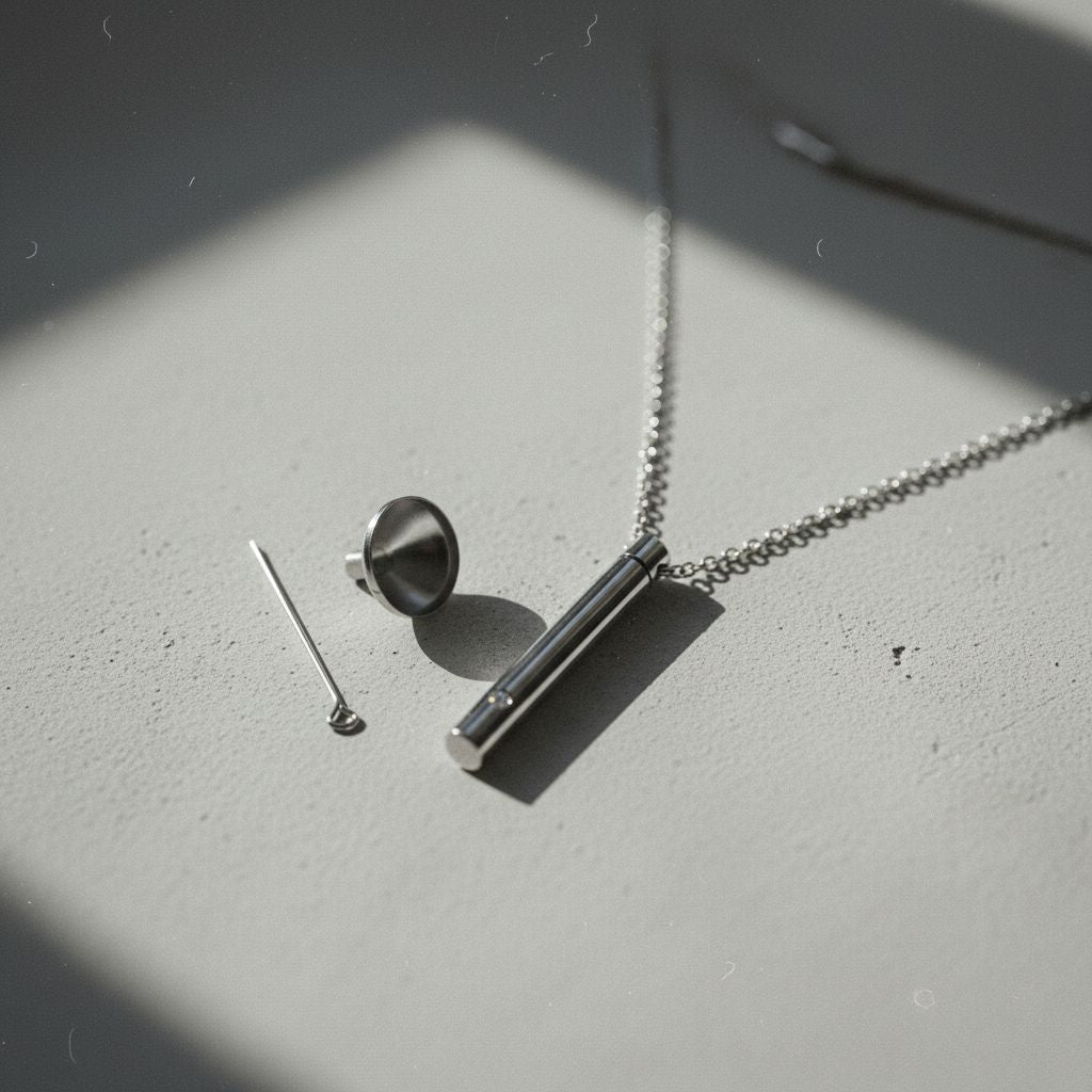Minimalist Memorial Urn Necklace