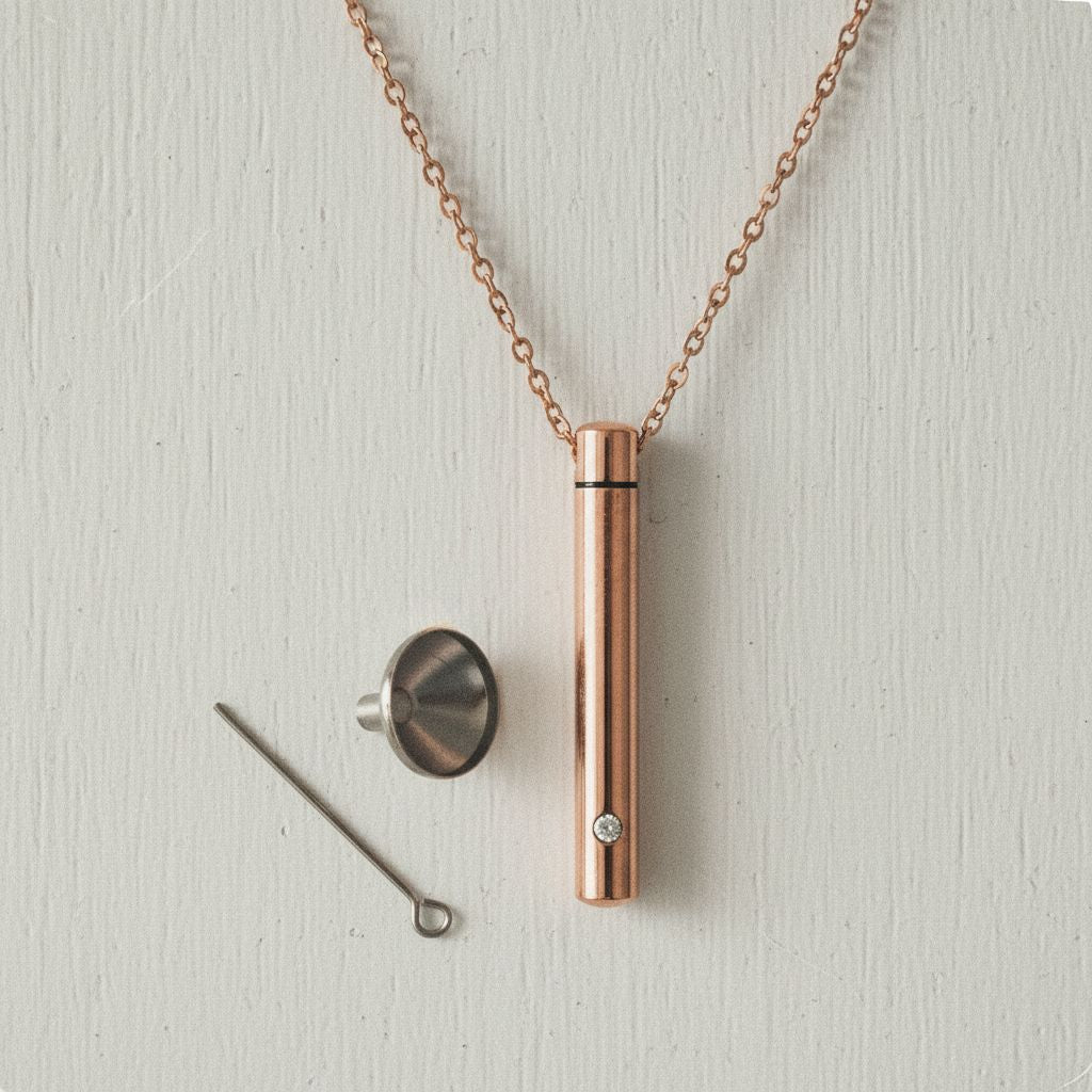 Minimalist Memorial Urn Necklace