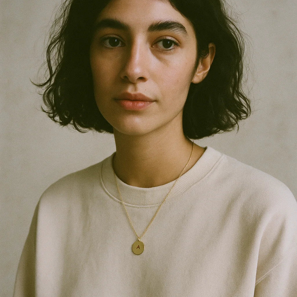 14K Gold Filled Personalized Disc Necklace