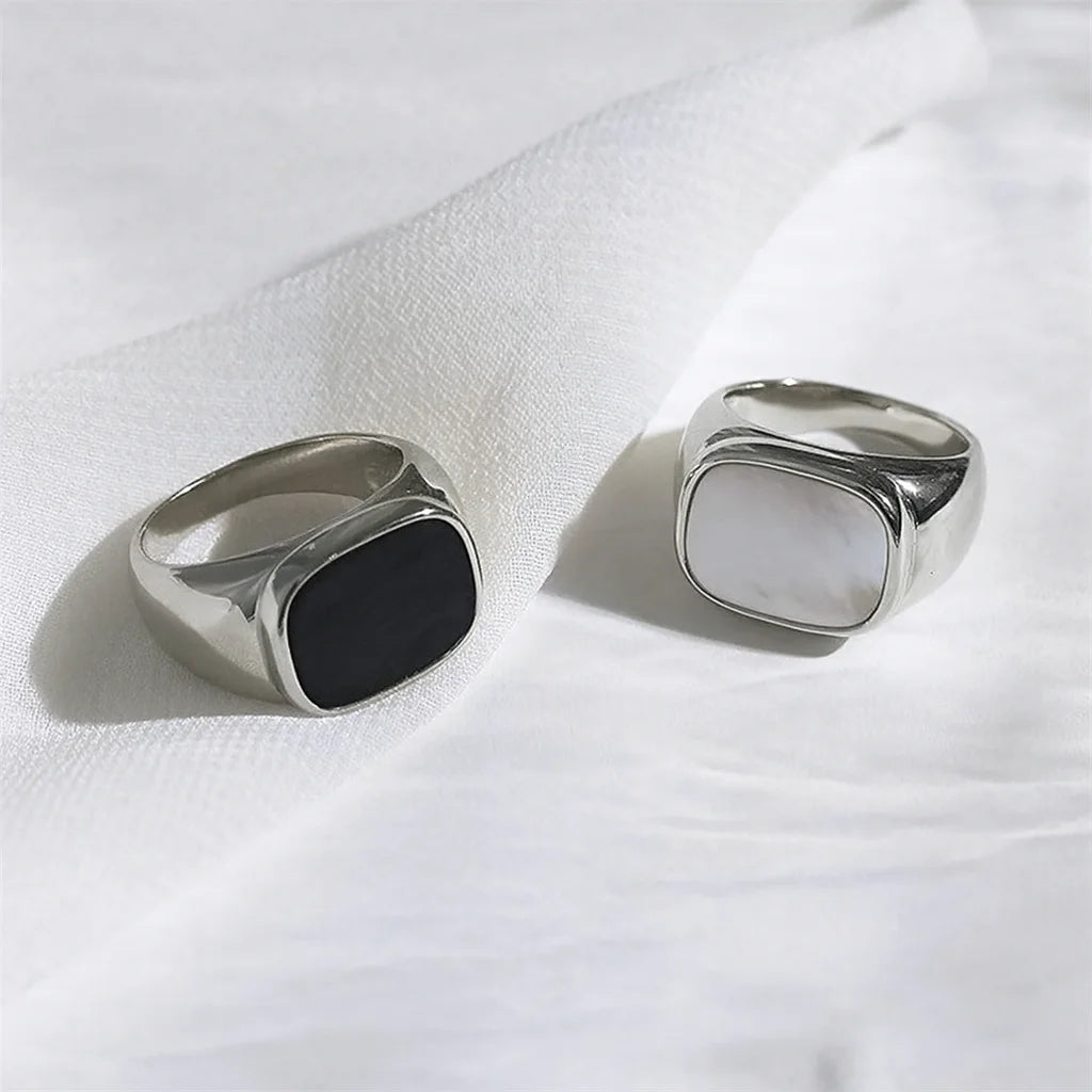 Vintage Square Stone Ring