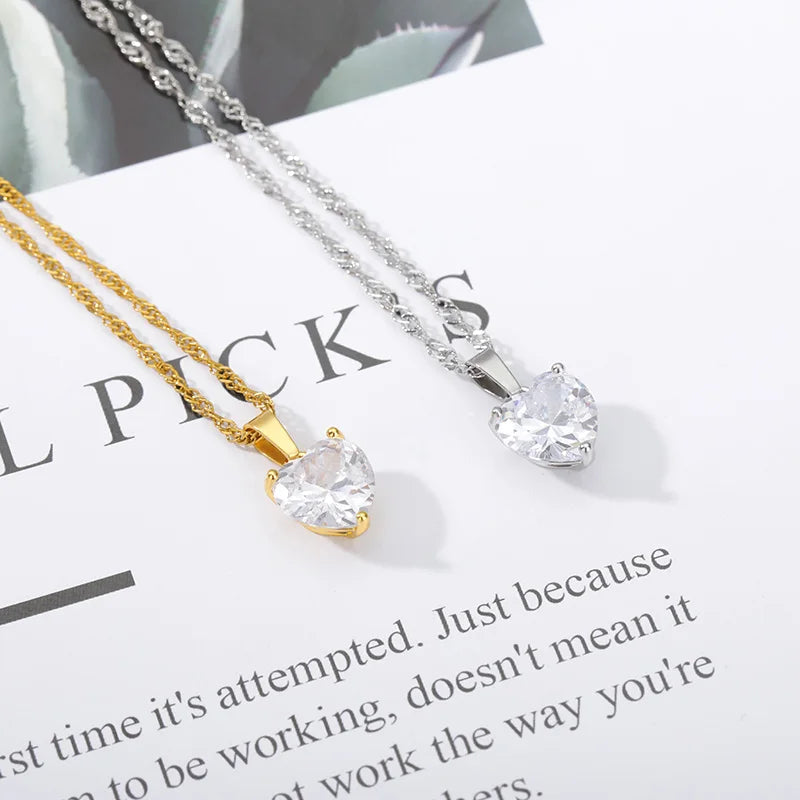 Crystal Heart Necklace