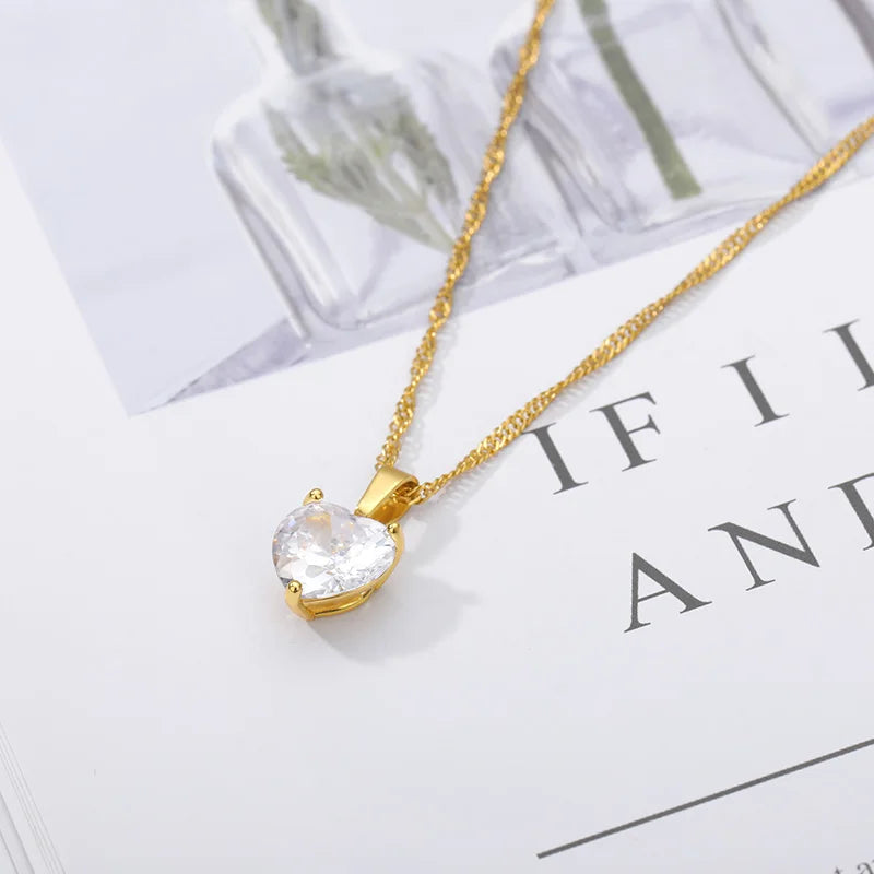 Crystal Heart Necklace