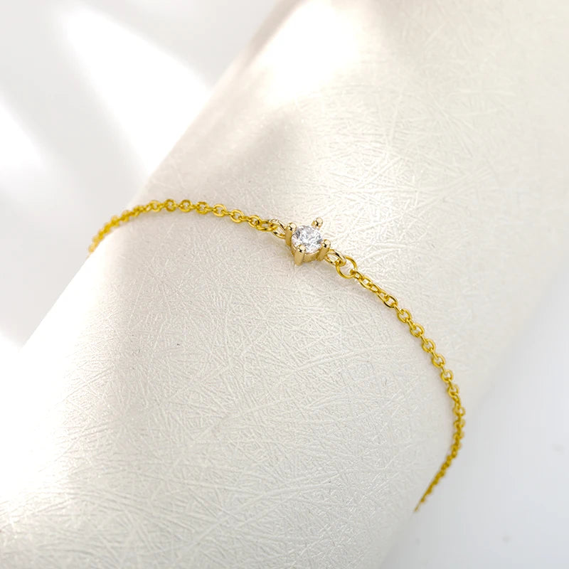 Dainty Solitaire Bracelet