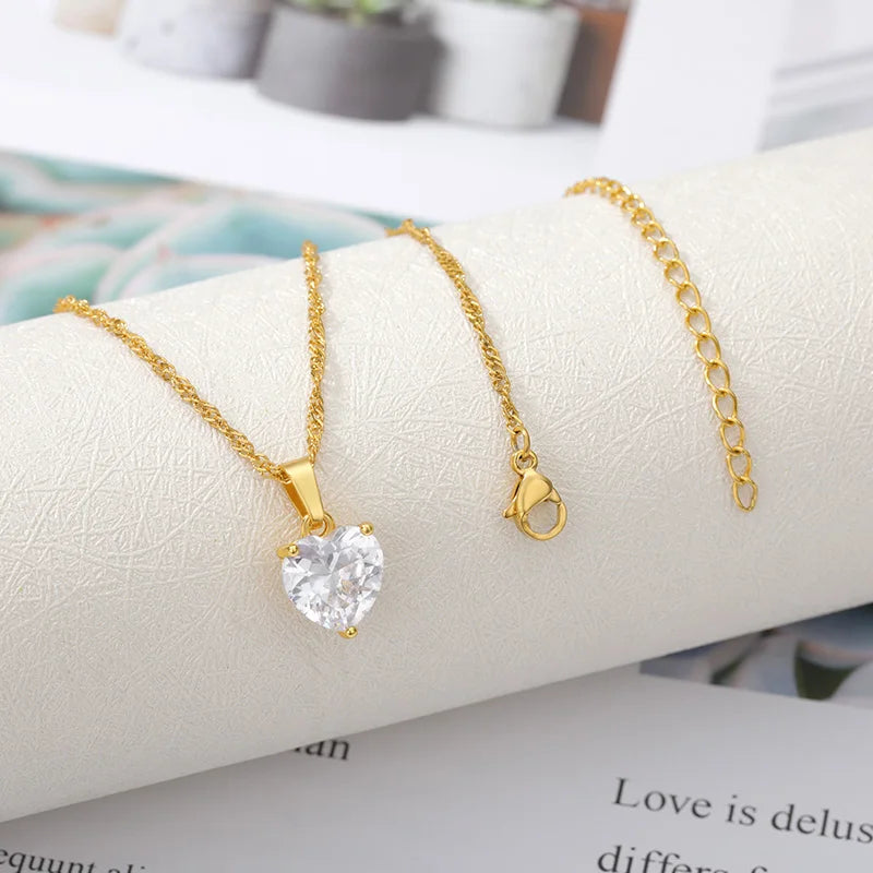 Crystal Heart Necklace