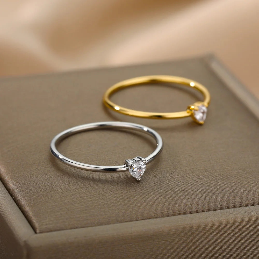 Delicate Crystal Ring