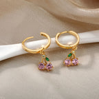 Crystal Cherry Earrings