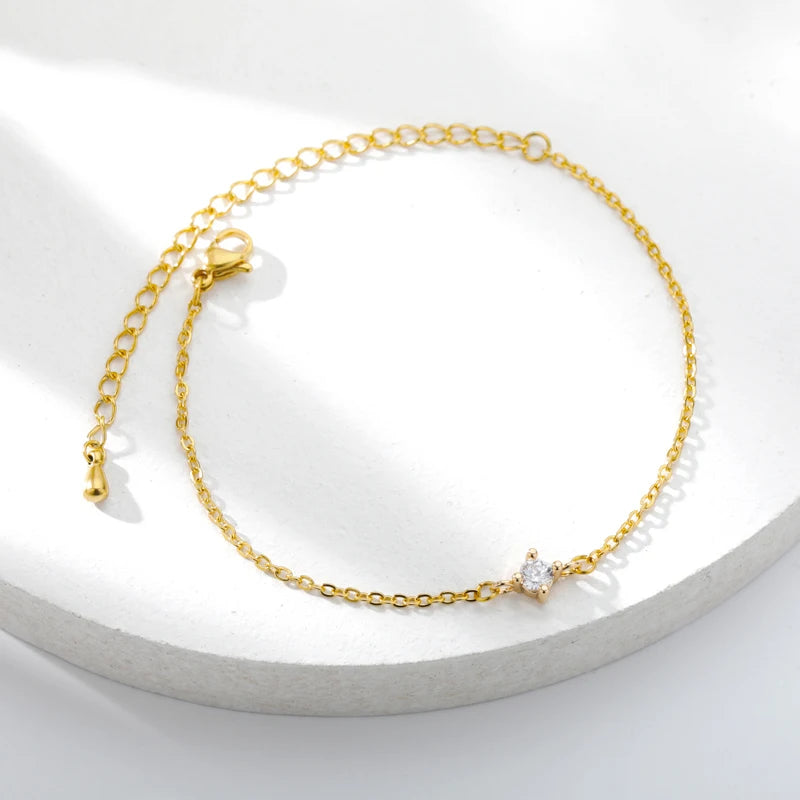 Dainty Solitaire Bracelet