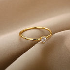 Delicate Crystal Ring