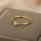Delicate Crystal Ring