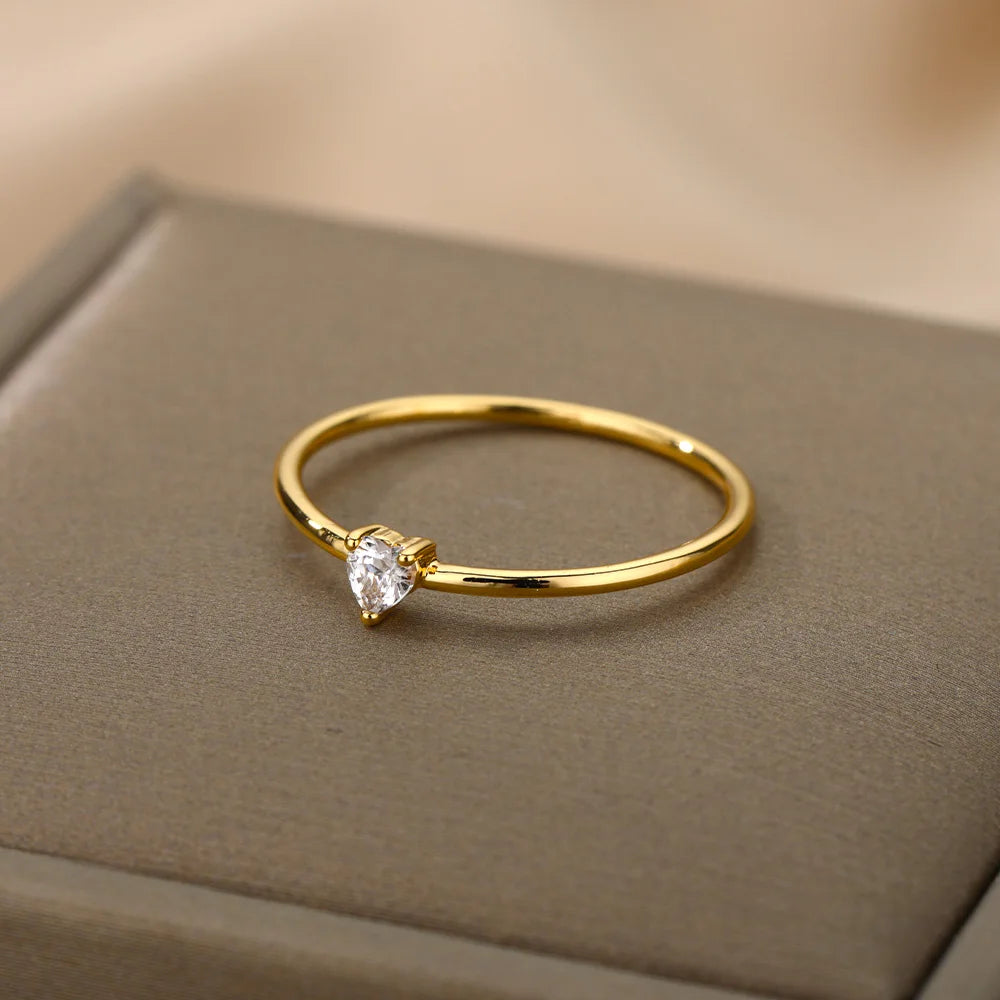 Delicate Crystal Ring