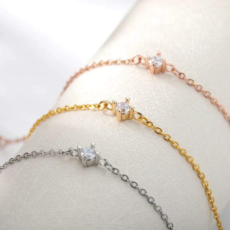Dainty Solitaire Bracelet