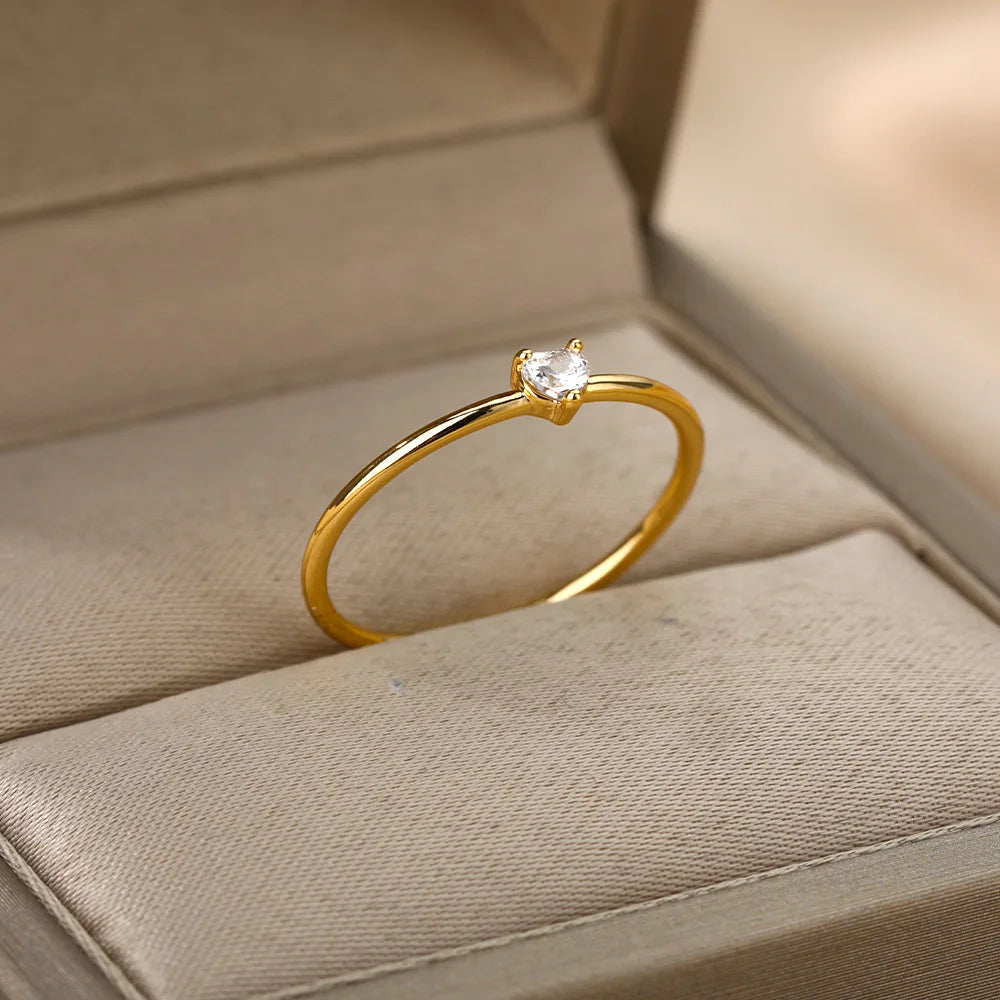 Delicate Crystal Ring