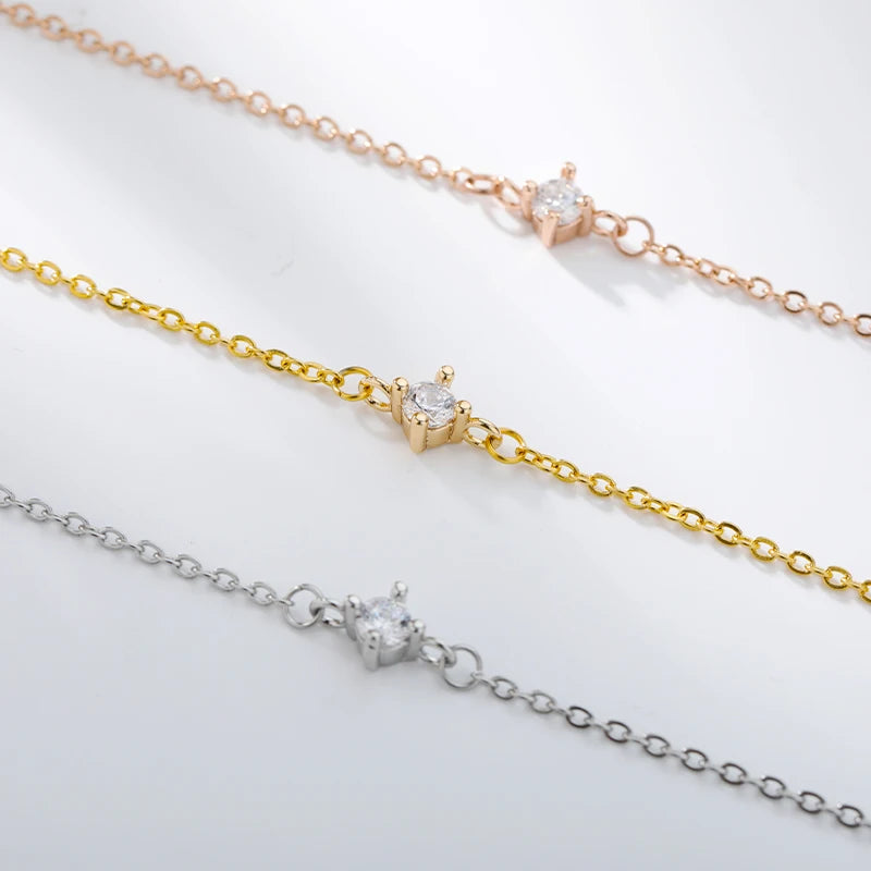 Dainty Solitaire Bracelet