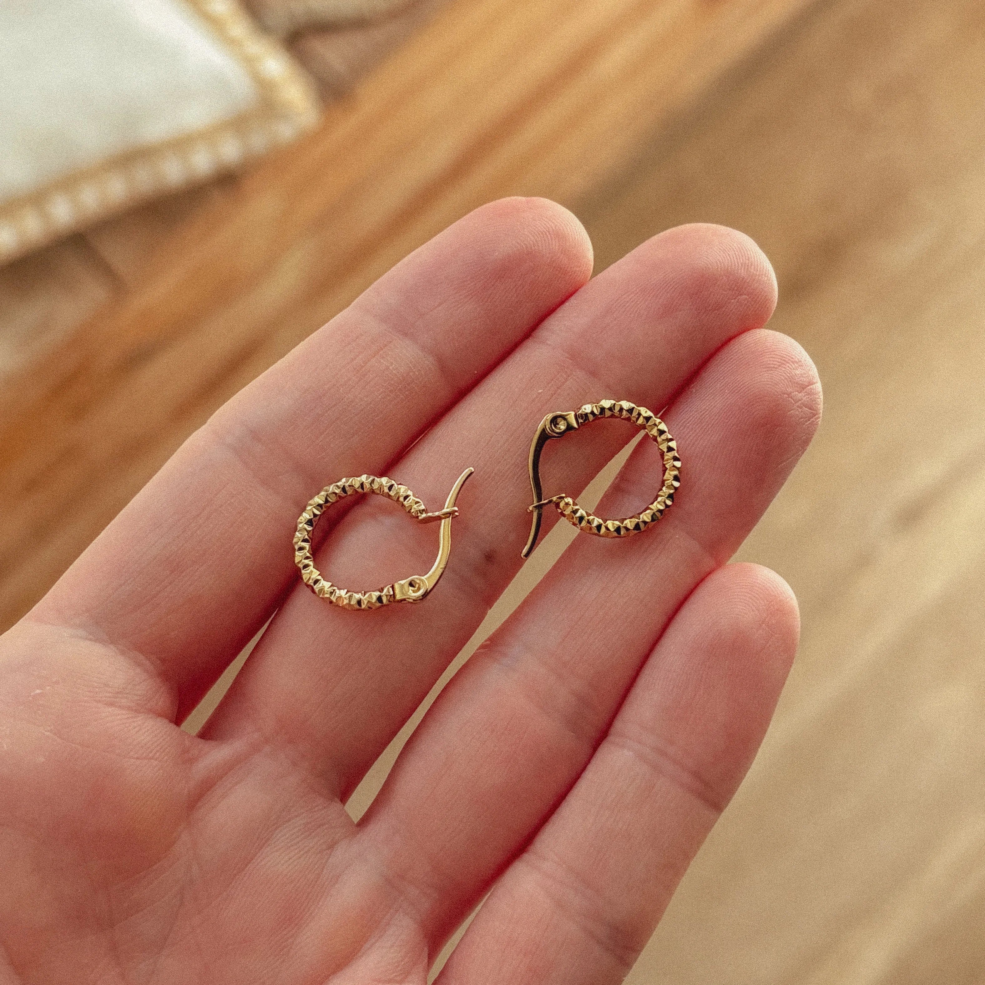 Twisted Hoop Earrings
