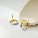 Organic Oval Earrings
