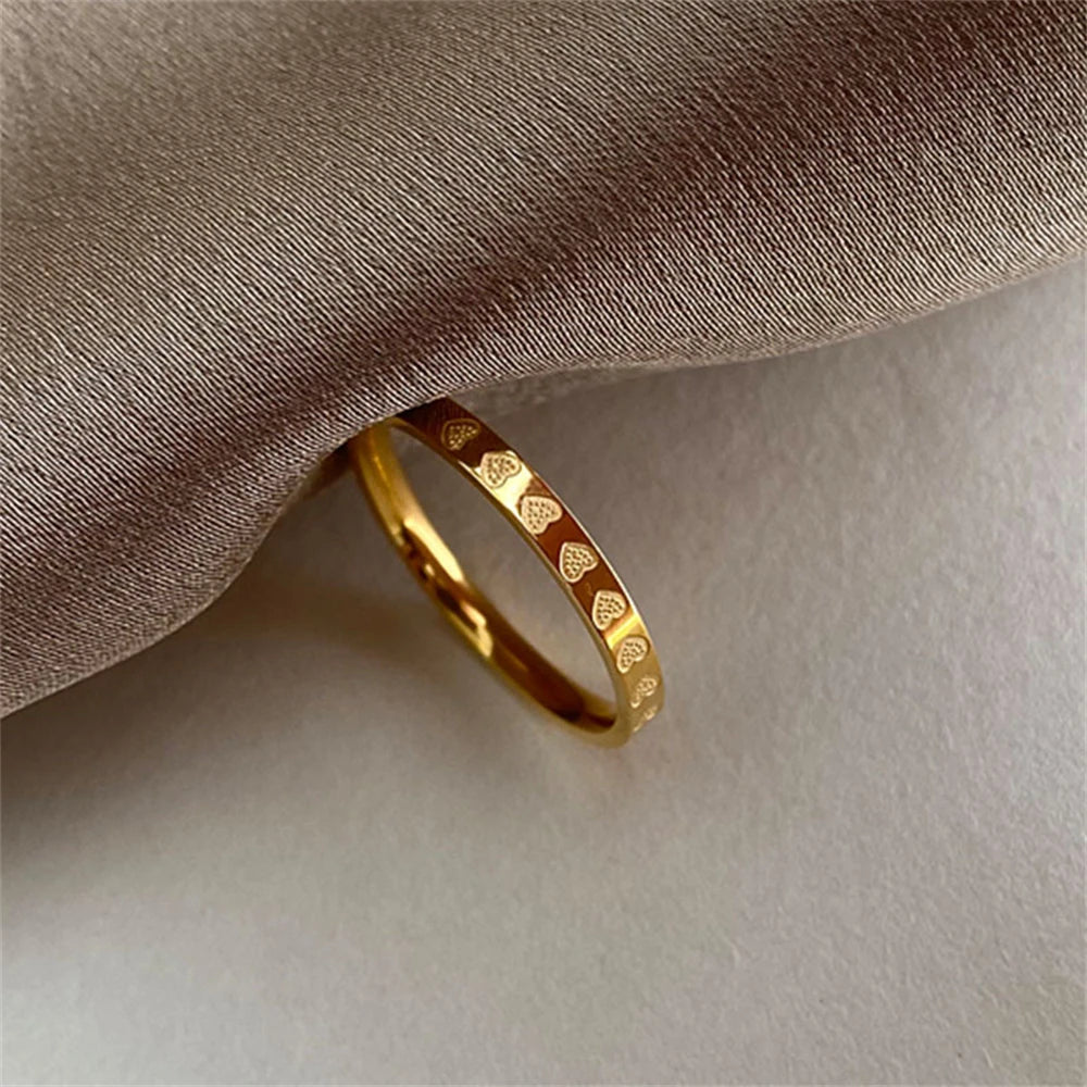 Heart Engraved Ring