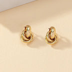Twisted Knot Stud Earrings
