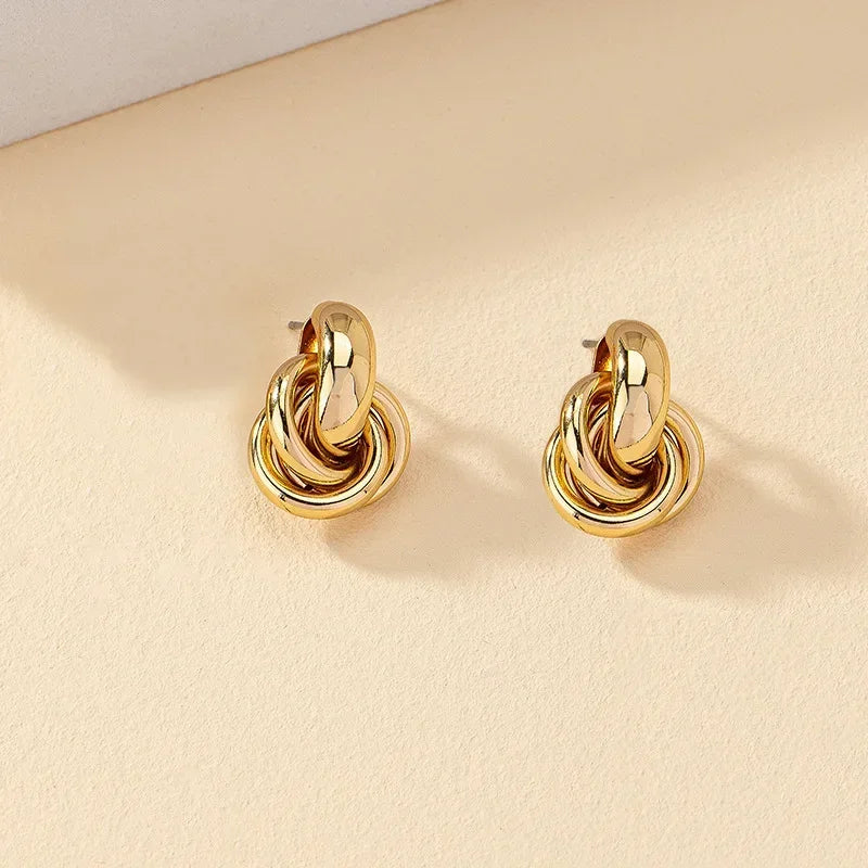 Twisted Knot Stud Earrings