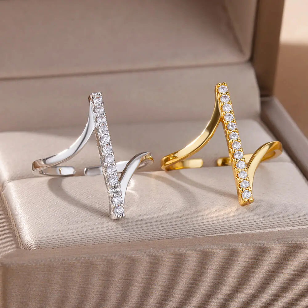 Modern Crystal Ring