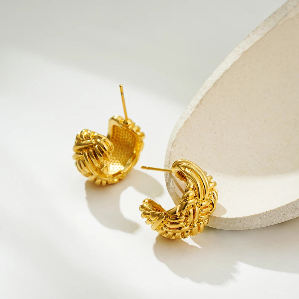 Braided Texture Earrings