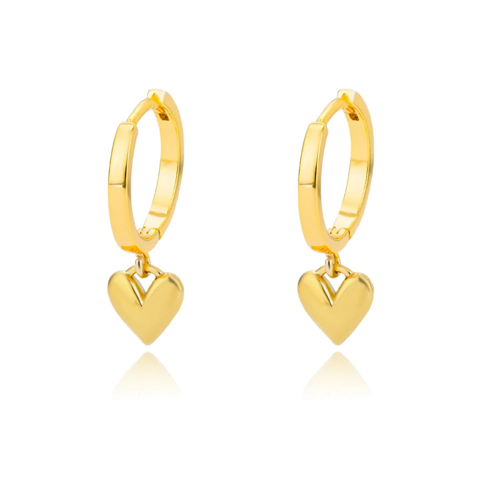Heart Charm Earrings