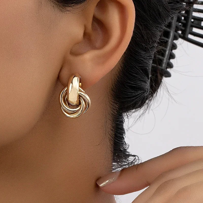 Twisted Knot Stud Earrings