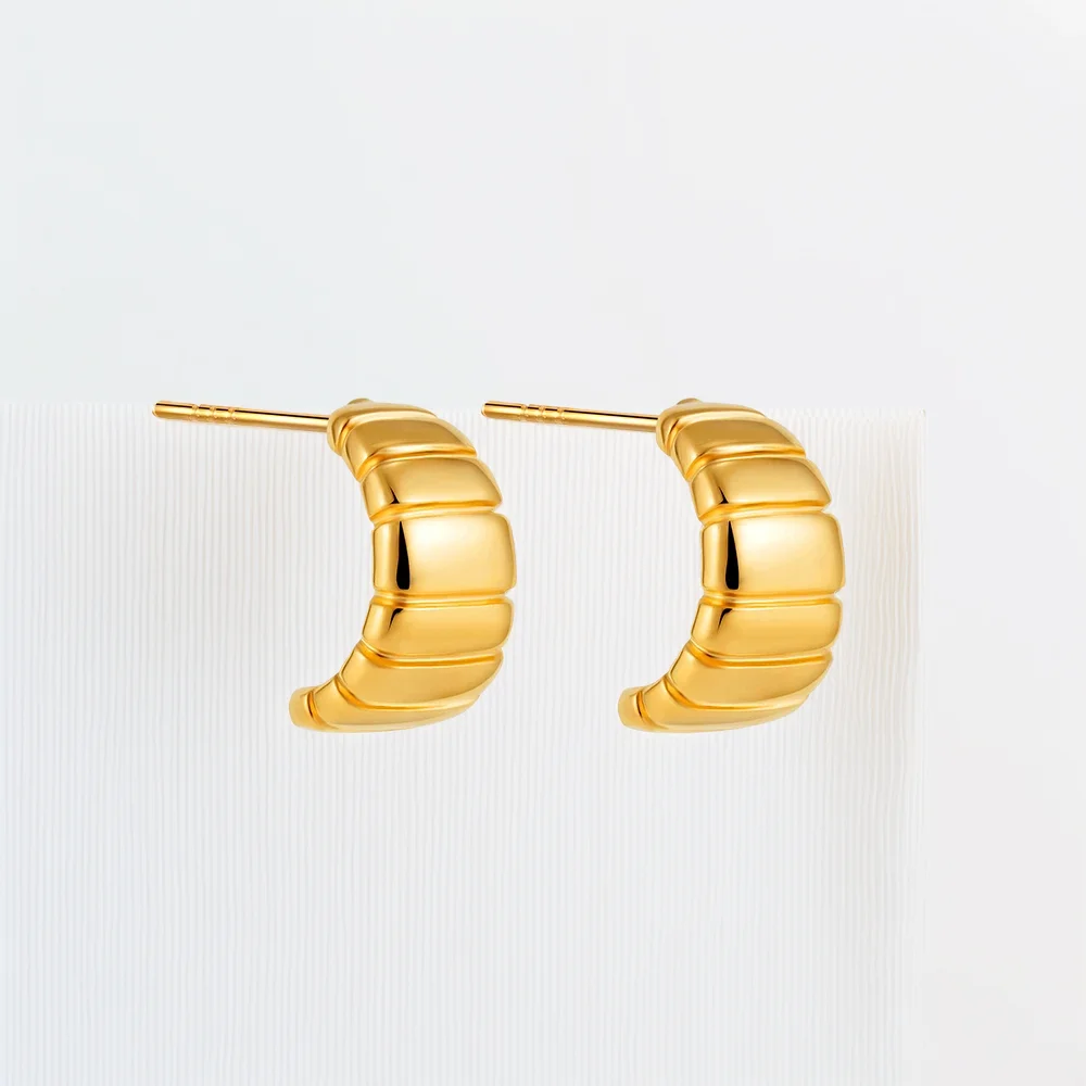 Segmented Hoop Earrings