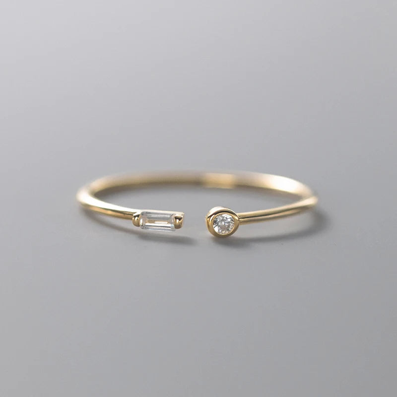 Minimalist Crystal Ring
