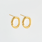 Organic Oval Earrings