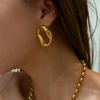 Abstract Curved Earrings