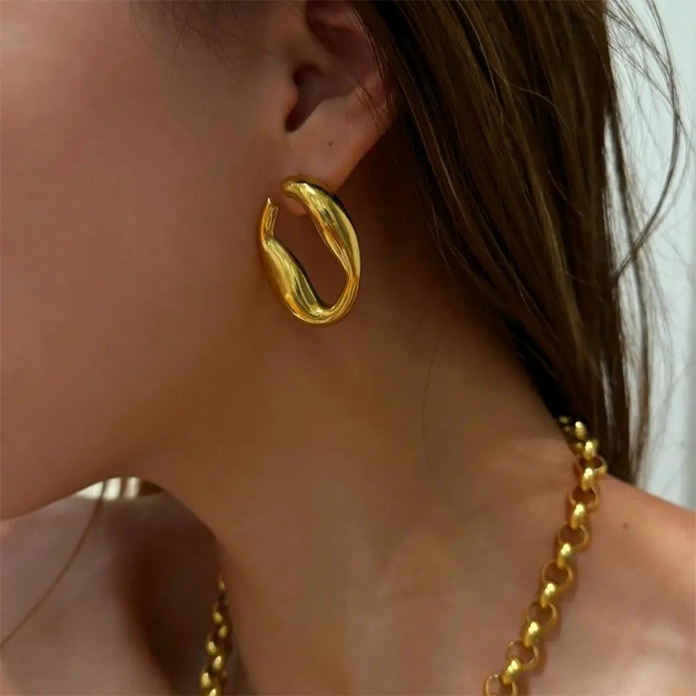 Abstract Curved Earrings