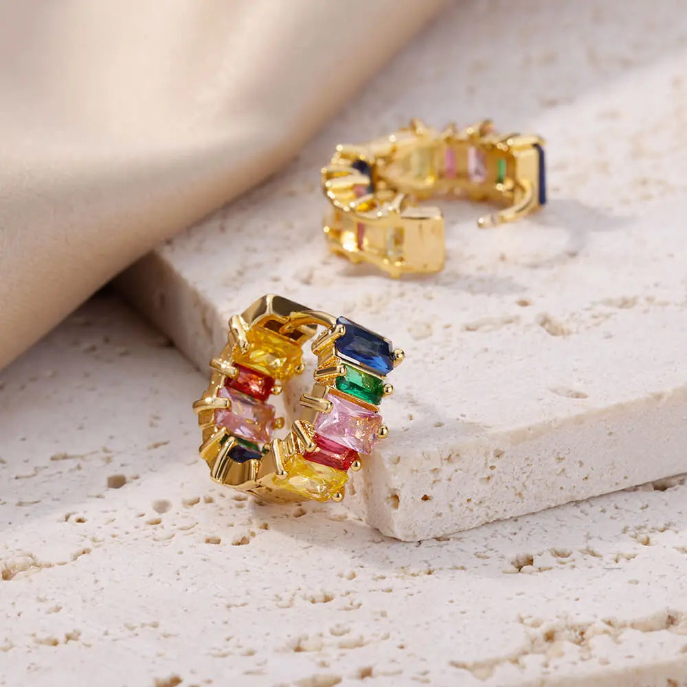 Rainbow Crystal Earrings