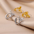 Crystal Dragonfly Earrings