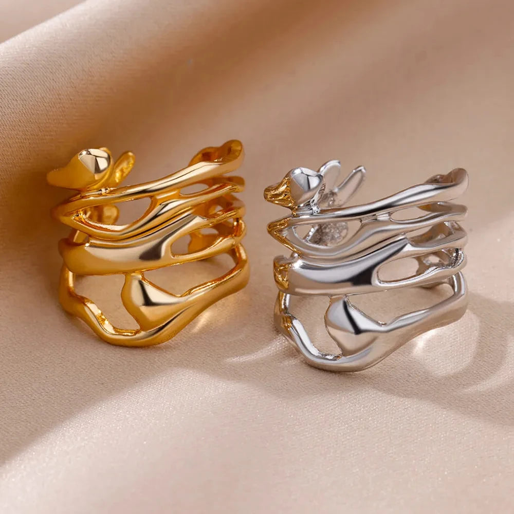 Fluid Statement Ring