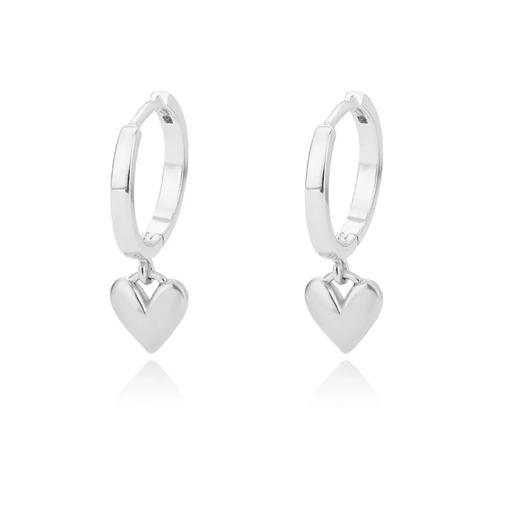 Heart Charm Earrings