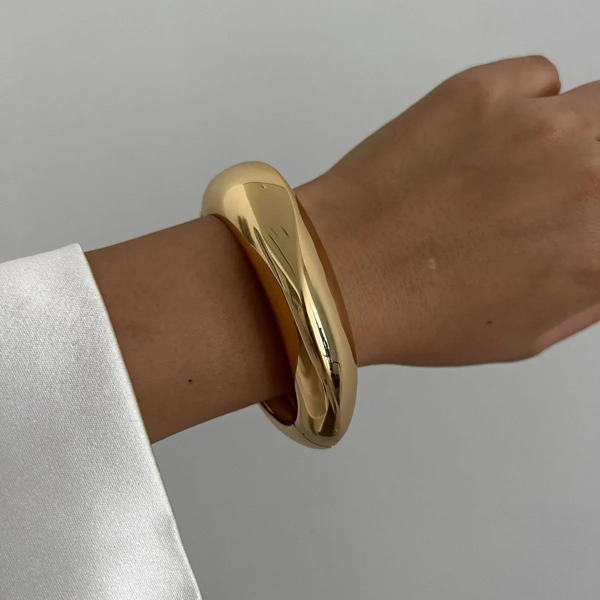Sleek Dome Bangle Bracelet