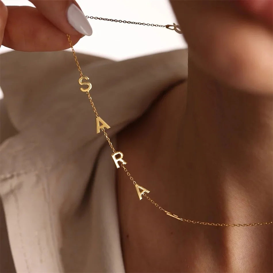 Custom Gold Name Necklace