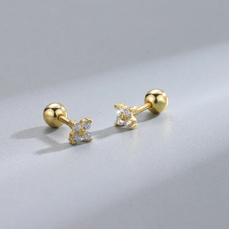 Crystal Cross Earrings