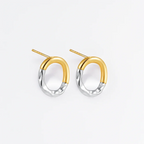 Organic Oval Earrings