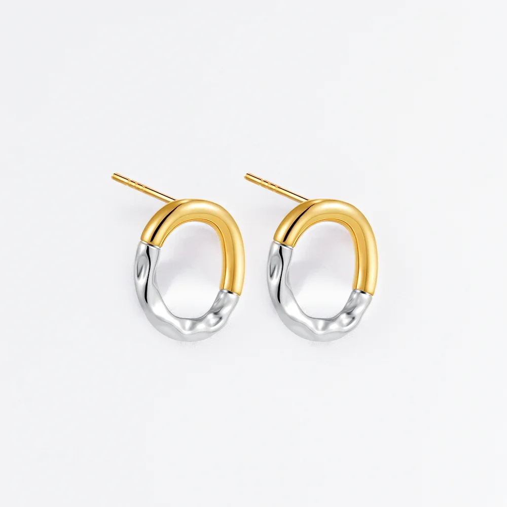 Organic Oval Earrings